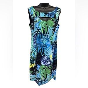 Connected Apparel Tropical Sleeveless Dress Womens Sz 10